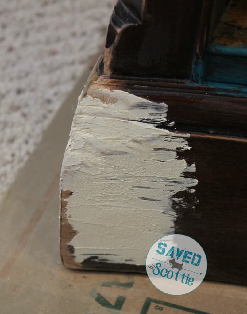 SxS shabby paints texture corner