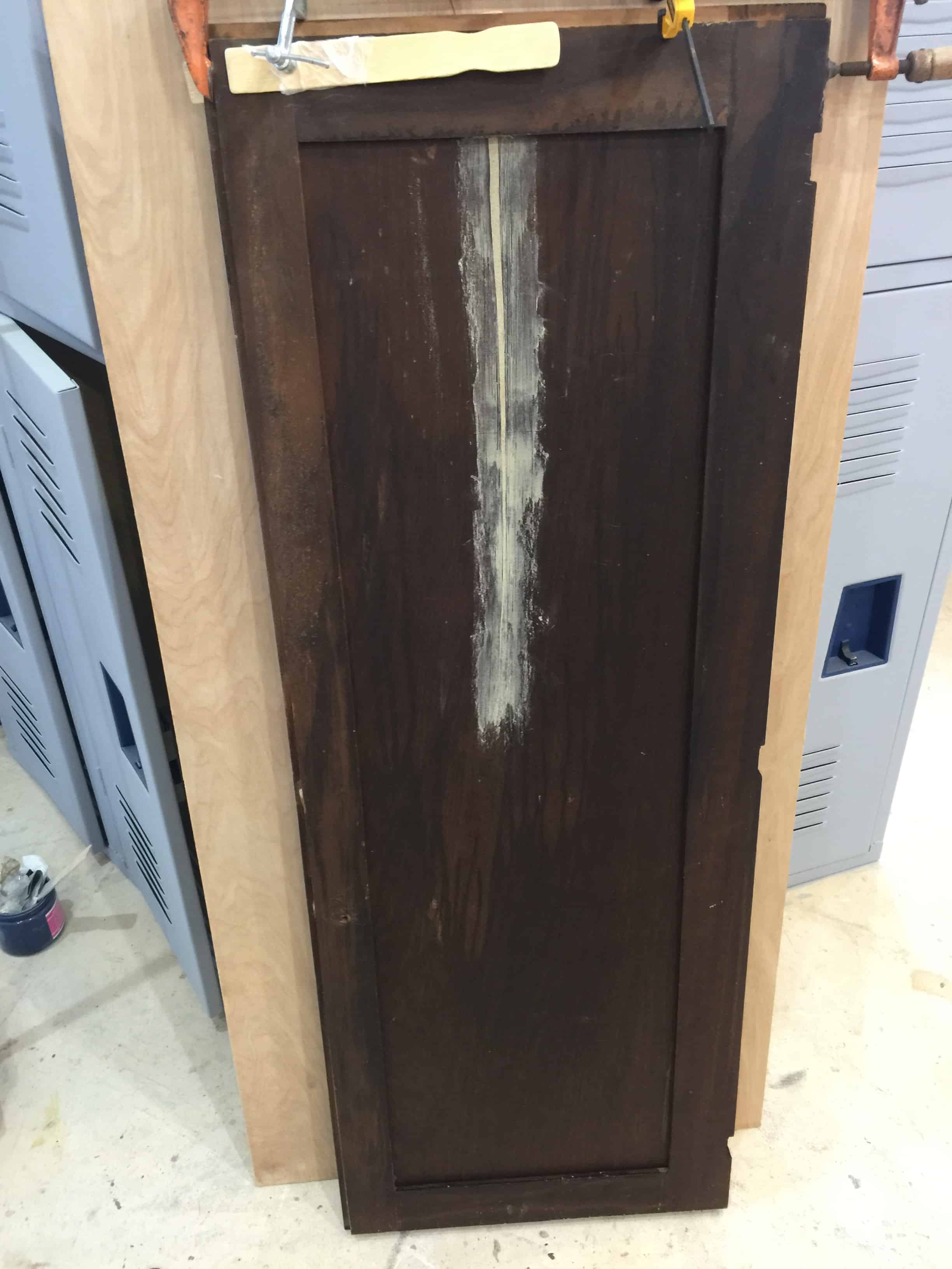 Saved by Scottie Overlays FFFC door repair wood filler