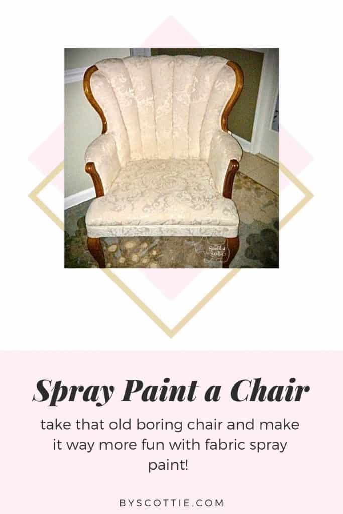 pinnable image leading back to this post about a painted chair
